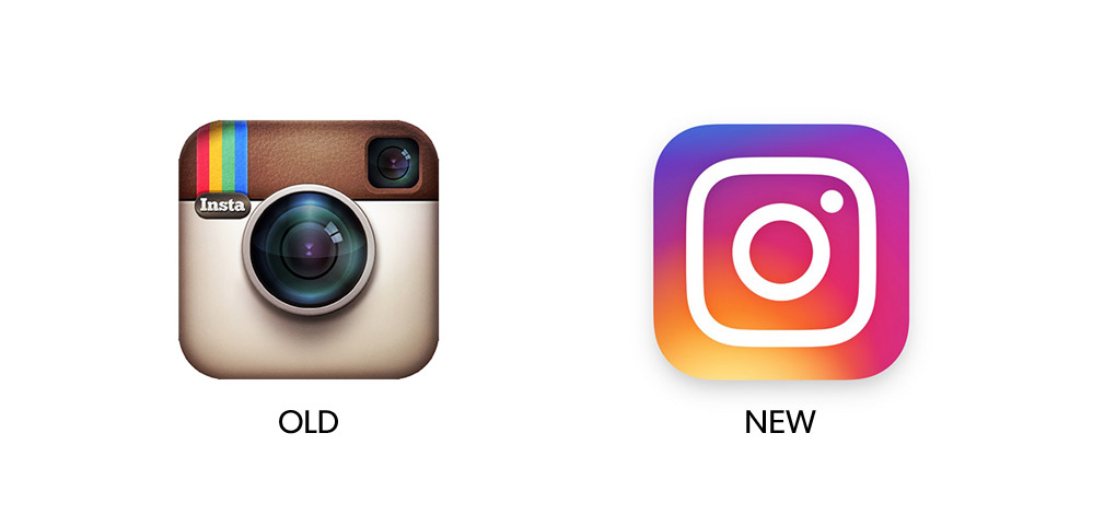 Instagram old and new logos