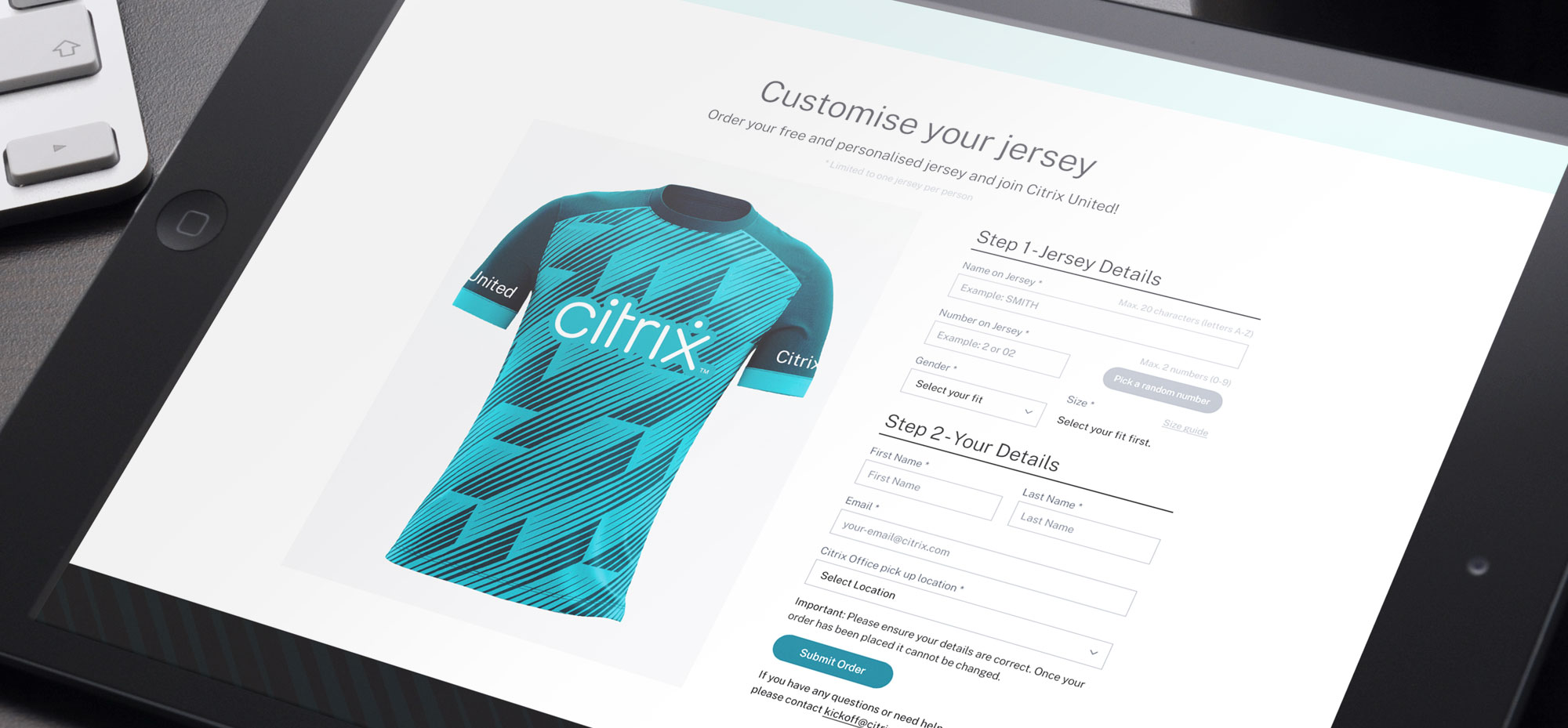 Citrix KickOff web design